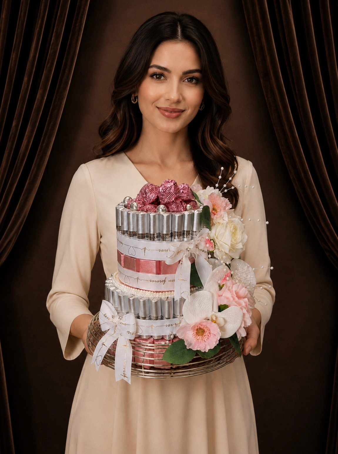 İki Katlı Pembe Ve Gümüş