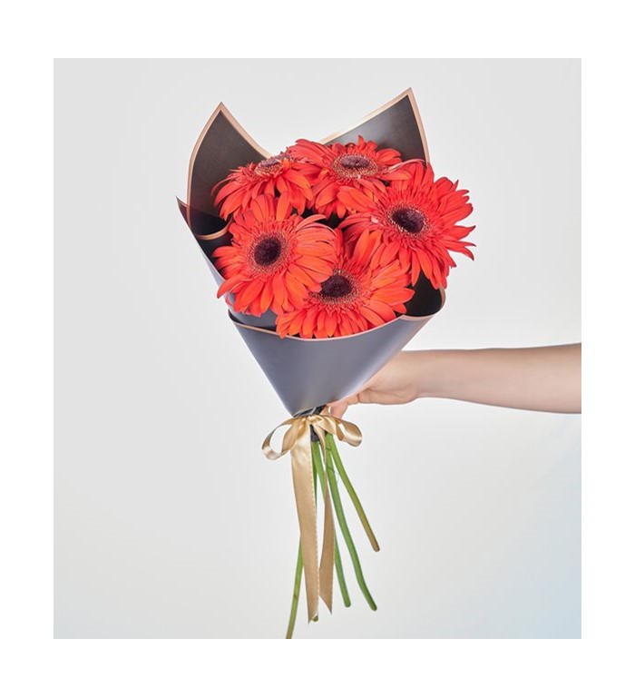 Kırmızı Gerbera Çiçek Buketi