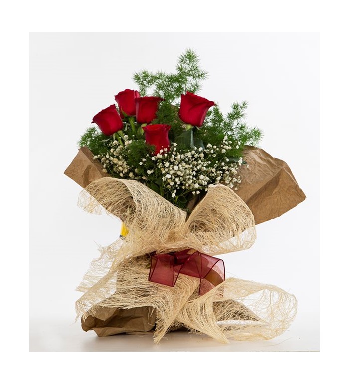 Kırmızı Gül Buket 5'Li