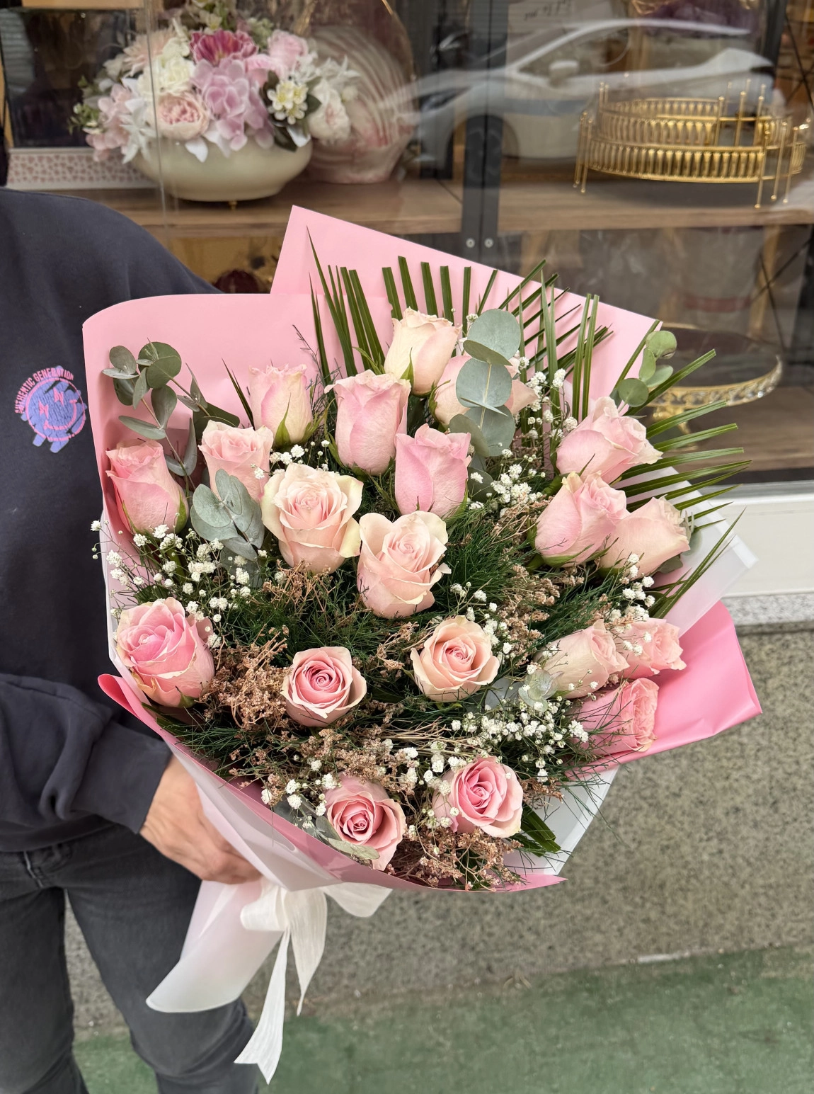 30 Pembe Gül Buketi