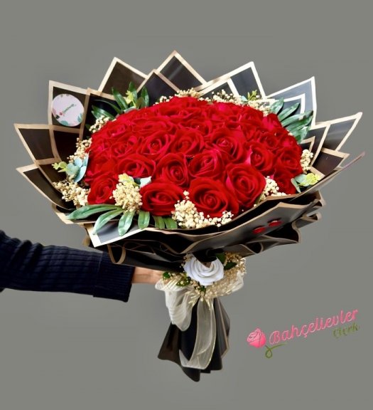 41 Adet Yapay Güllerden Hazırlanan Yapay Gül Buketimiz