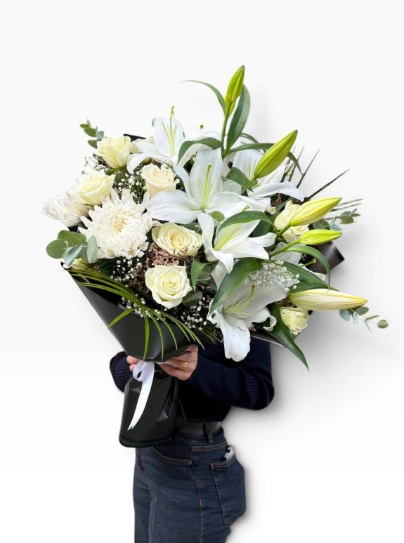 İthal Lilyum Gül Buketi 