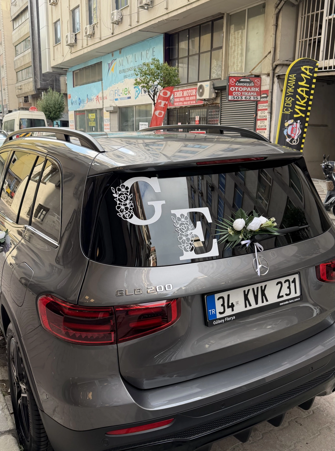 Lila Renk Yapay Model Gelin Arabası Setimiz 