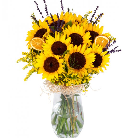 Vazoda Premium Ayçiçekleri