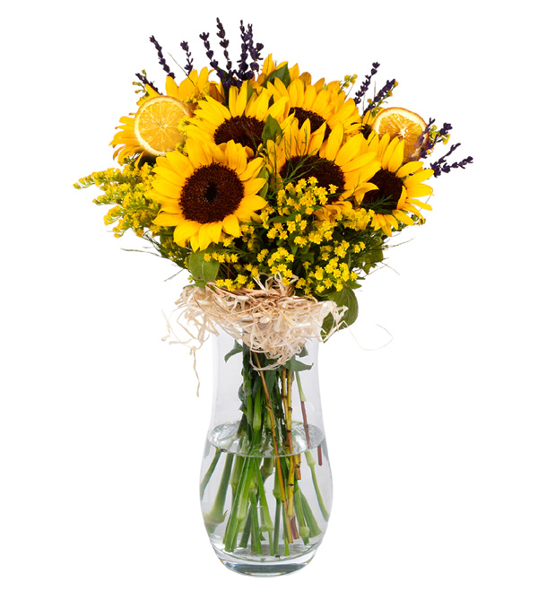 Vazoda Premium Ayçiçekleri